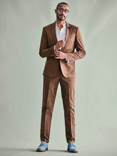 Desert-Anzugsakko kastanienbraun