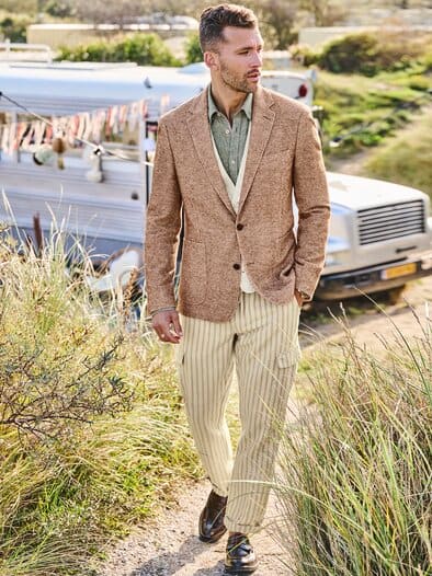 Sandstein-Sakko terracotta