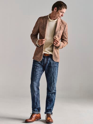 Sandstein-Sakko terracotta