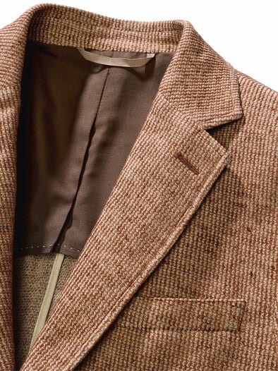 Sandstein-Sakko terracotta