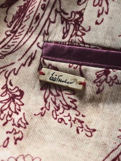 Cordsakko Lustefan Cachemire champagner/bordeaux