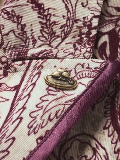 Cordsakko Lustefan Cachemire champagner/bordeaux