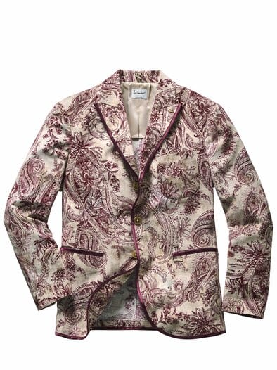 Cordsakko Lustefan Cachemire champagner/bordeaux