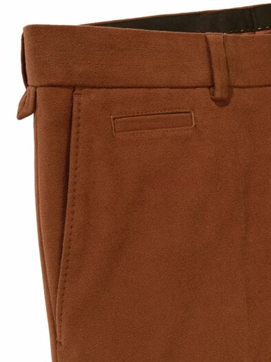 Moleskin-Anzughose cognac