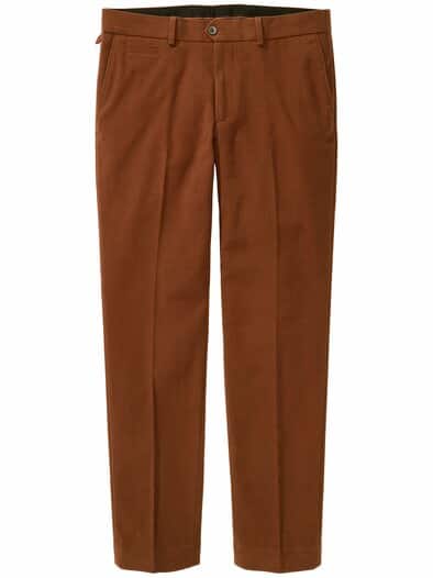 Moleskin-Anzughose cognac