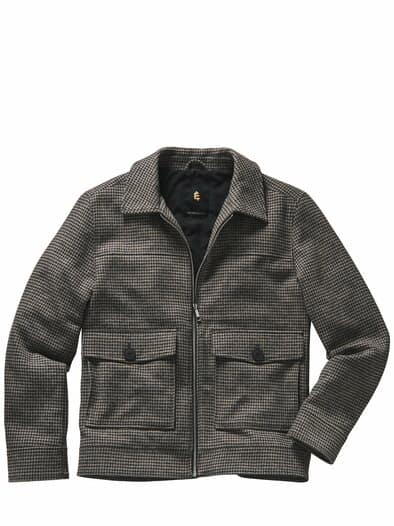 Vorausgehen-Blouson silberholz