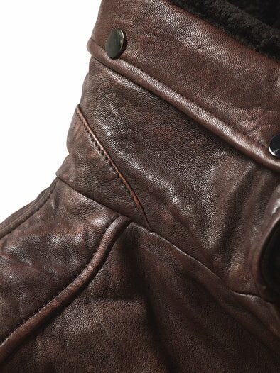Aufwind-Lederjacke cognac
