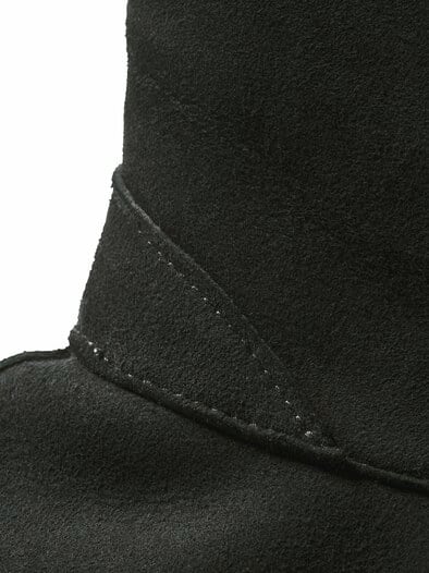Purer Lammfellmantel schwarz