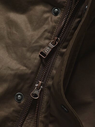 Dry-Wax-Outdoorjacke tabakblatt