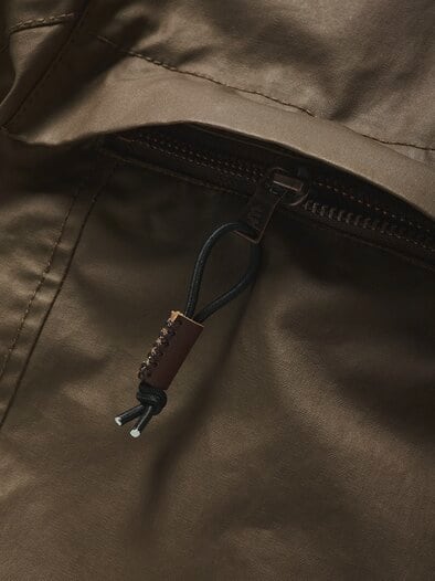 Dry-Wax-Outdoorjacke tabakblatt