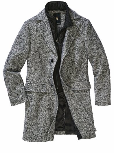 Pepe e Sale-Wollmantel pfeffer/salz