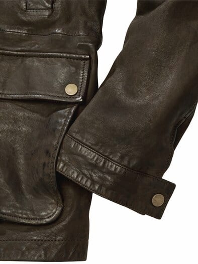 Nubuk-Jacket Waxington nachtolive
