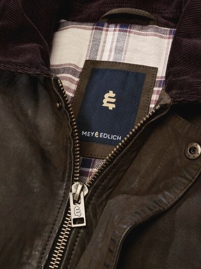 Nubuk-Jacket Waxington nachtolive