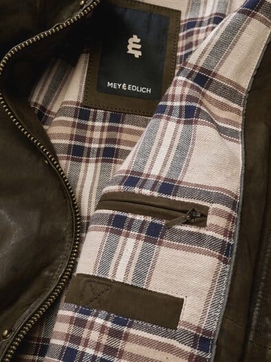 Nubuk-Jacket Waxington nachtolive