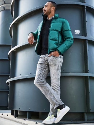 Urbanite-Steppjacke opalblau