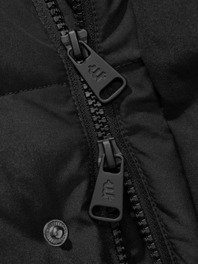Verbindlicher Winterparka rabenschwarz