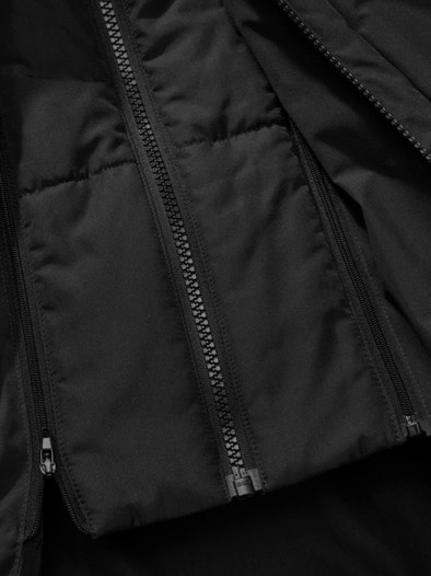 Verbindlicher Winterparka rabenschwarz