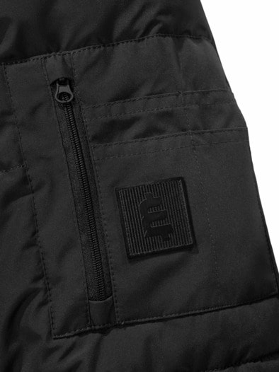 Verbindlicher Winterparka rabenschwarz