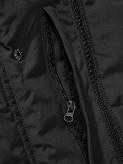 Verbindlicher Winterparka rabenschwarz