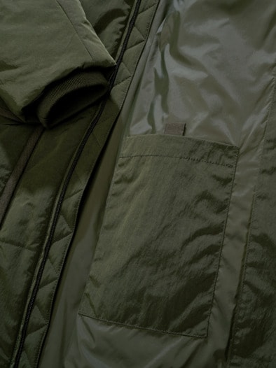 Null-Promille-Parka flaschengrün