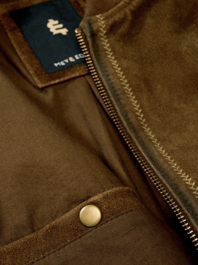 Goaß-Lederjacke antikbraun