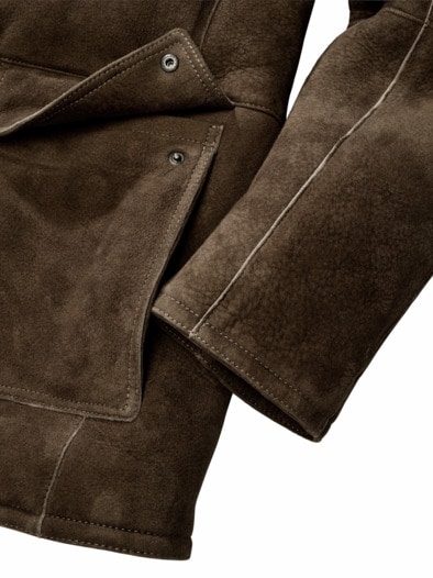 Lammfelljacke Kals pfifferlingbraun