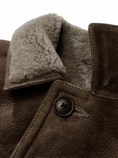 Lammfelljacke Kals pfifferlingbraun