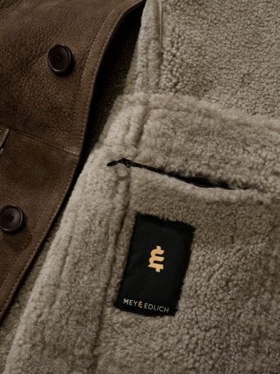 Lammfelljacke Kals pfifferlingbraun