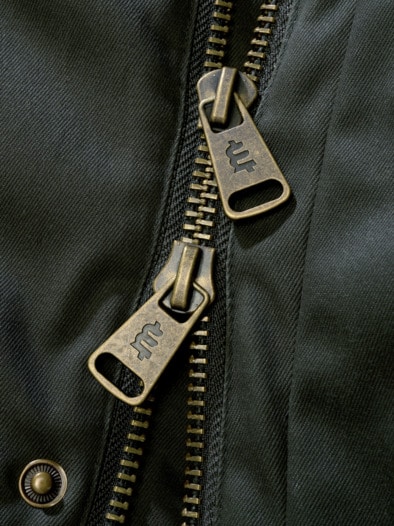 Gewachsene Jacke flaschengrün