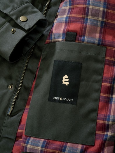 Gewachsene Jacke flaschengrün
