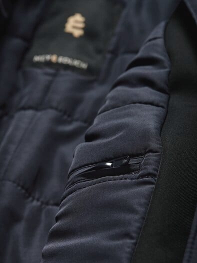 Streifzug-Mantel navy