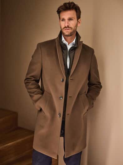 Balance-Wollmantel tabak