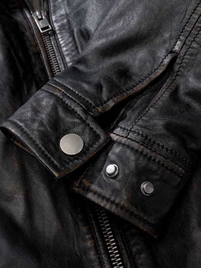 Lederjacke Aviator salmiak