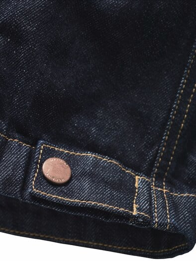 Denim-Flanell-Hybridjacke denim/kupfer