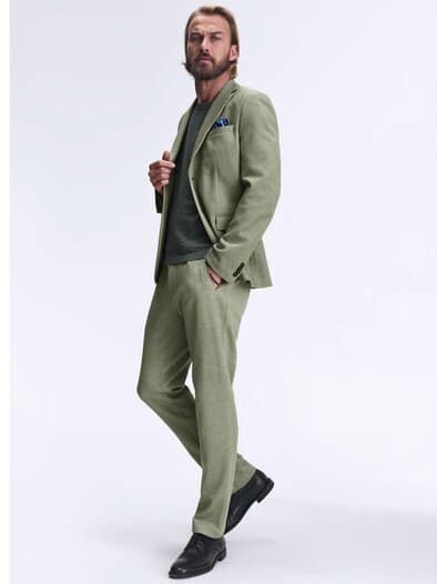 Frisches Jerseyanzugsakko khaki
