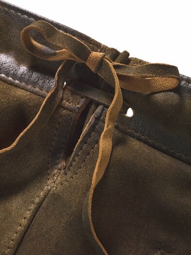 Kernige Cargo-Lederhose krachlederbraun