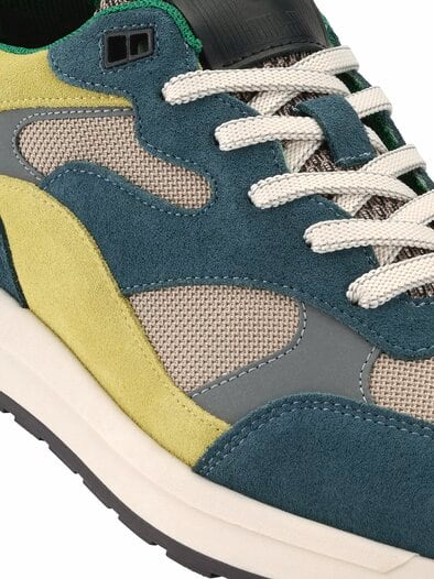 Corredor-Sneaker ozeanblau/sand/lemon