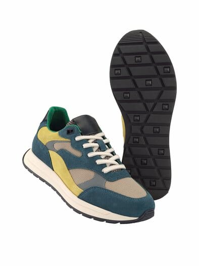 Corredor-Sneaker ozeanblau/sand/lemon
