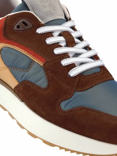Weltverschönerer-Sneaker tabak/navy