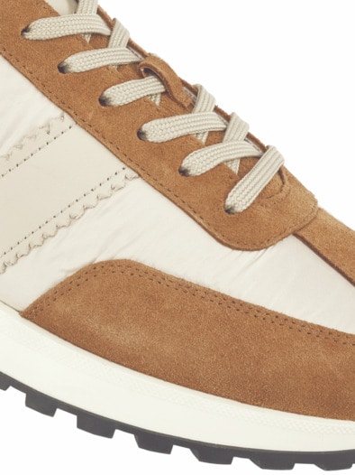 Leichtlauf-Sneaker C eierschale/cognac