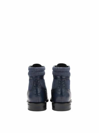 Jeans-Brogue-Boot navy