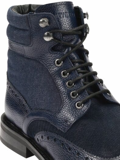 Jeans-Brogue-Boot navy