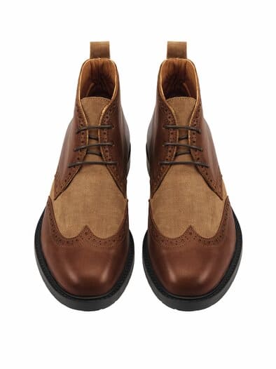 Querverbinder-Boot terra/tabak