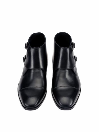 Doppelmonk Stiefel schwarz