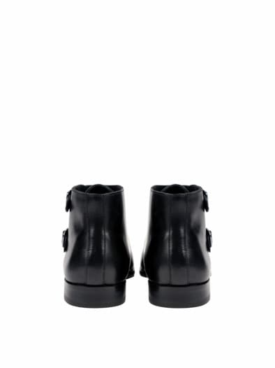 Doppelmonk Stiefel schwarz