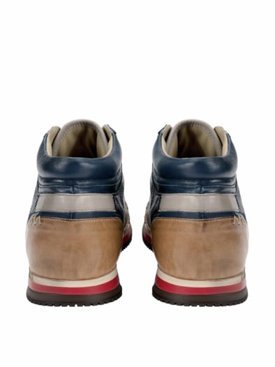 Hight-top-Sneaker Scudo 107 denim/kakao