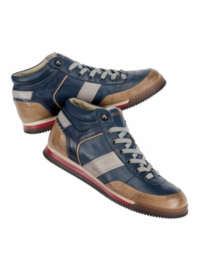 Hight-top-Sneaker Scudo 107 denim/kakao