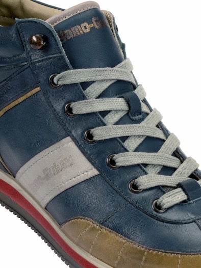 Hight-top-Sneaker Scudo 107 denim/kakao