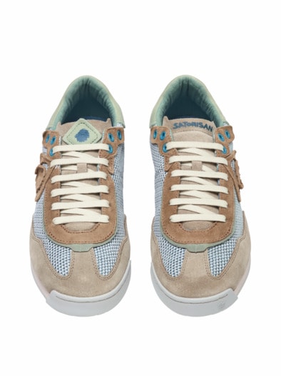 Fischernetz-Sneaker aqua/sandbank