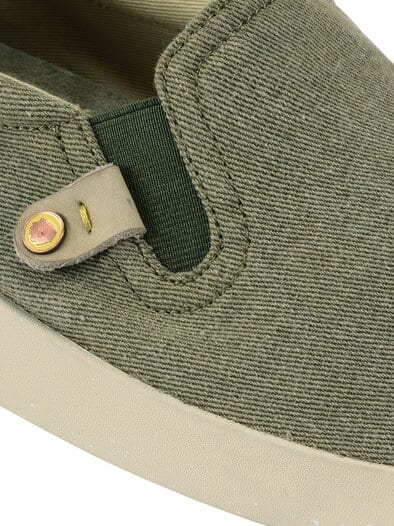 Slipper Kung Fu vintage-oliv